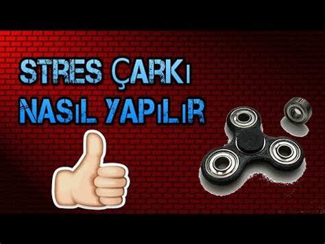 Stres çarkı nasıl yapılır How to make a fidget toy YouTube