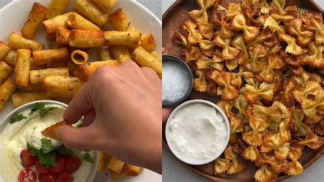 Airfryer Snack Recipe Pasta Chips From Viral Tiktok Video Body Soul