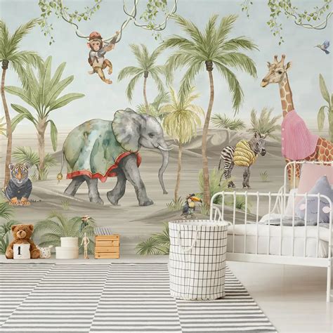 Jungle Bubble Kids Room Wallpaper | Life n Colors