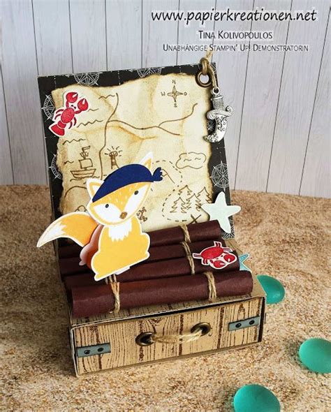 Papierkreationen Net Foxy Pirate Easel Card With Stampin Up