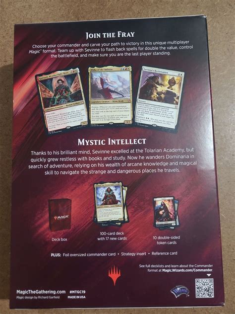 Magic The Gathering Mtg Commander Mystic Intellect Deck New