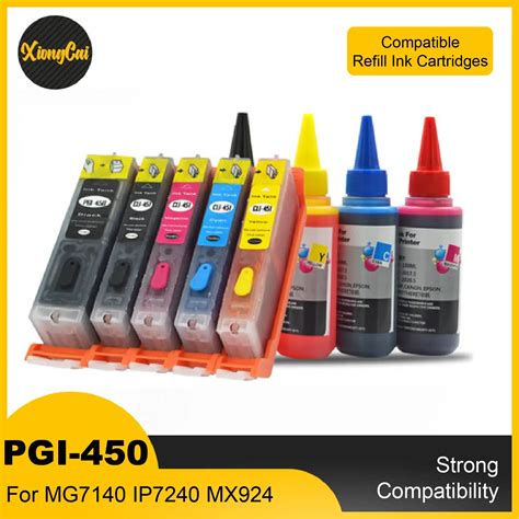 PGI 450 CLI 451 Refill Ink Cartridge For Canon PIXMA MG5440 MG6340