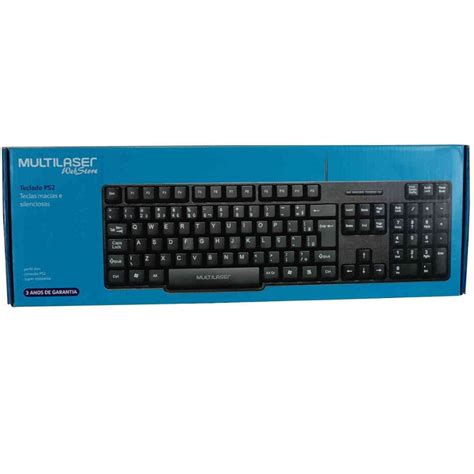 Teclado Slim Multilaser B Sico Preto Entrada Ps Tc Uptec