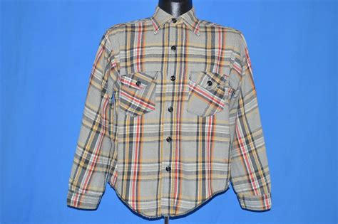 S Frostproof Plaid Flannel Work Shirt Medium Etsy