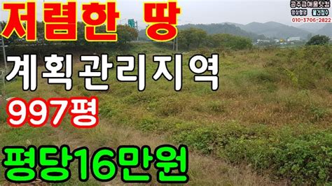 매매종료공주부동산 공주토지매매 전원주택지및 주말농장용토지 계획관리지역 997평 네이버 블로그