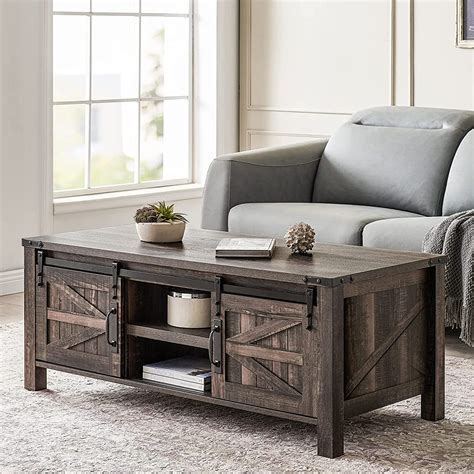 Modern Rustic Living Room Coffee Table Design