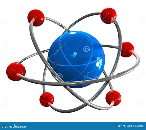 Atom Model Stock Illustration Illustration Of Nuclear 17445303