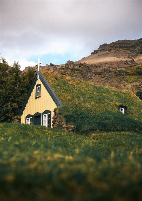 Turf Church in Icelandic Village of Hof, Iceland Stock Photo - Image of ground, little: 171581766