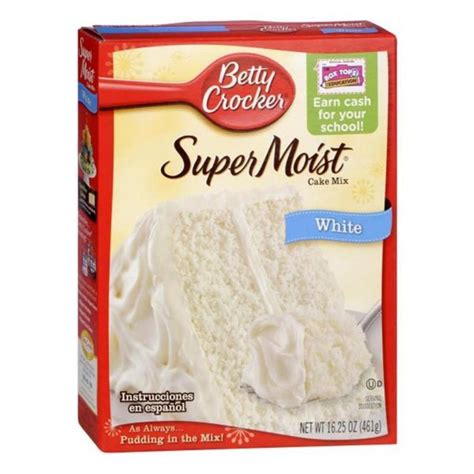 Betty Crocker Super Moist White Cake Mix 461g 499 € Us