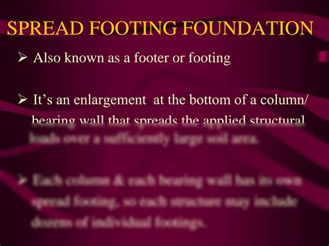 SOLUTION: Types of foundation / footing - Studypool