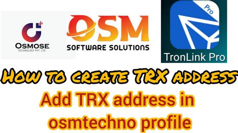 Tron Trx Address Osm Withdrawal Kaise Kare Osmtechno Latest Updates