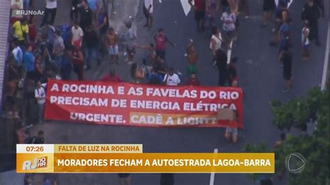 Moradores Da Rocinha Protestam Por Falta De Energia El Trica Rio De