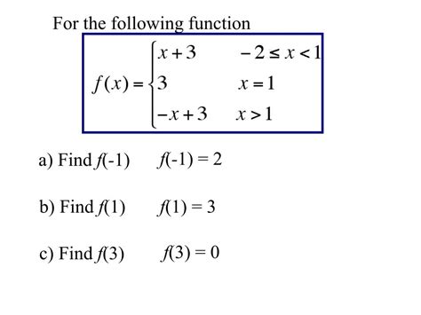 Ppt Library Of Functions Piecewise Defined Functions Powerpoint