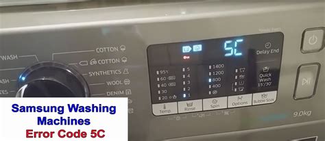 Samsung Washer Error Code SC