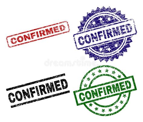 Grunge CONFIRMED Textured Stamp Seals Stock Vector Illustration Of