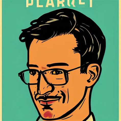 A Portrait Of Markiplier Painted By Shepard Fairey Stable Diffusion