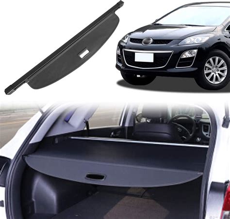 OREALTOOL Black Retractable Cargo Cover Luggage Shade Shield For Mazda