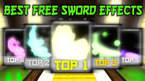 Top Best Free Sword Effects In Bedwars Blockman Go Youtube