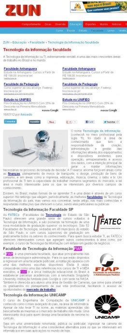 Portal Zun Educação Tecnologia Da Informação Faculdade Fiap Fiap