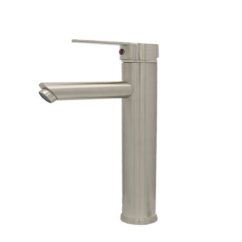 Llave Monomando Alfa Baño Lavabo Acero Inoxidable Satinado 30 Cm