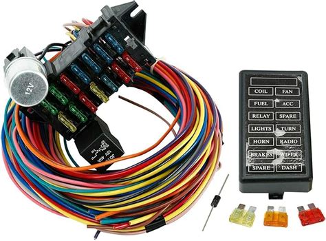 Replacement Parts TUPARTS 14 Circuit Wiring Harness Fit For Universal