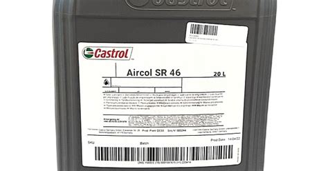 Castrol Aircol Sr L A Motex Bg