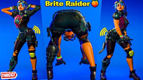 Fortnite Brite Raider Skin Showcase Thicc 🍑😍 Top Tiktok Emotes And Dances