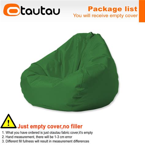 Otautau Outdoor Waterproof Bean Bag Cover No Filler Garden Beach