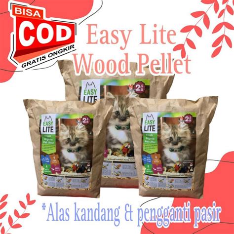 Jual Wood Pelet Easy Lite Lliter Alas Kandang Wood Pellet Easy Lite