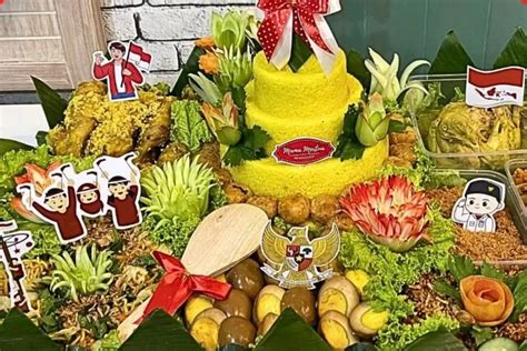 Ide Hiasan Tumpeng Agustus Lebih Kreatif Unik Dan Low