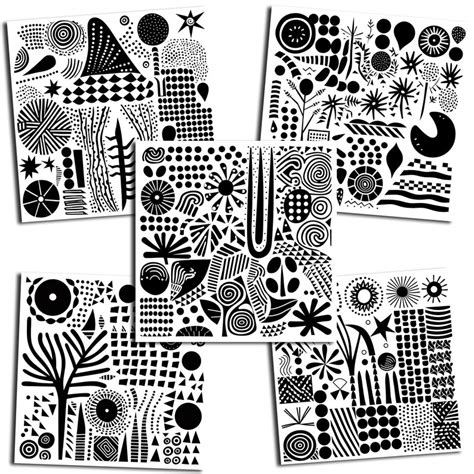 Digital Doodles Paper Pack Etsy