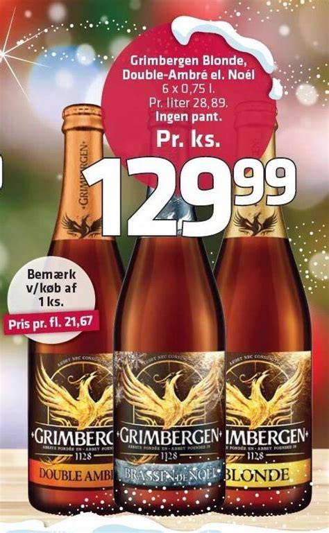 Grimbergen Blonde Double Ambr El No L Tilbud Hos Fleggaard