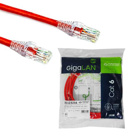 Cabo De Rede Patch Cord Cat6 Furukawa Vermelho 2 5 Metros