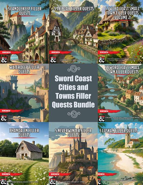 Sword Coast Cities & Towns Side Quests [BUNDLE] - Dungeon Masters Guild ...