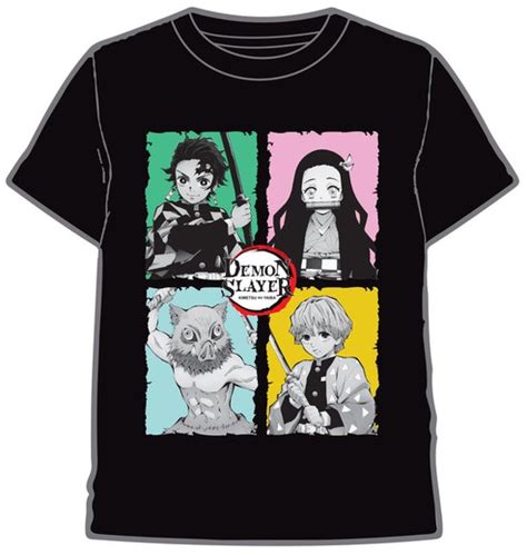 Camiseta Ni Os Demon Slayer Personajes Cuadro Camden Shop