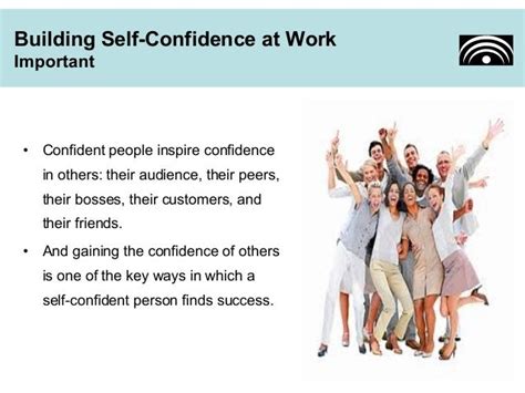 Building Self Confidence At Work