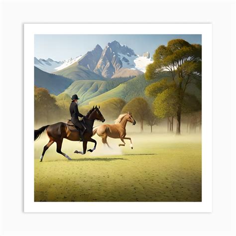 Horse And Rider Art Print By Christian Shonda Benyamin Fy