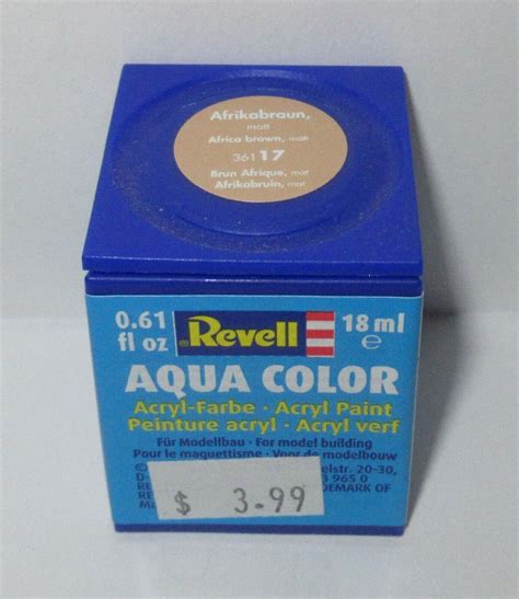 Revell Aqua Color Acrylic Paint Ml Matt Africa Brown New