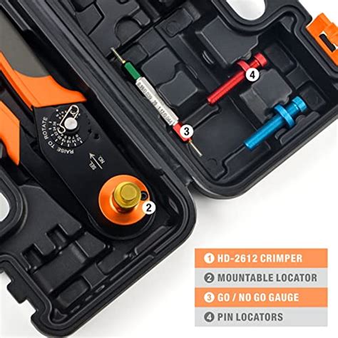 IWISS Deutsch Crimping Tool For Solid Contacts Size 12 16 20 Deutsch