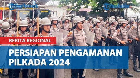 Pengamanan Pilkada 2024 Personel Polda Kaltim Latihan Pengendalian