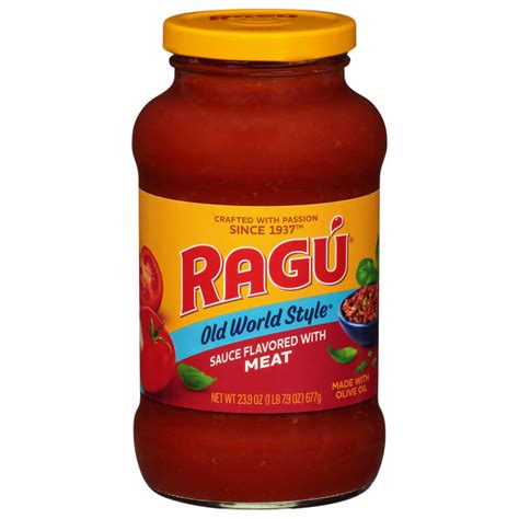 Save On Ragu Old World Style Pasta Sauce With Meat Order Online Delivery Stop And Shop