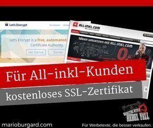 Kostenloses Ssl Zertifikat F R All Inkl Kunden In Drei Minuten