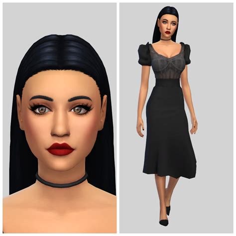 Sims 4 Bella Goth Dress