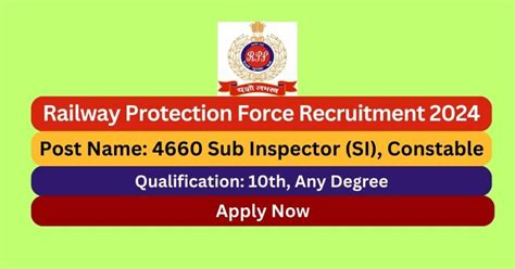 RPF Recruitment 2024 4660 Constable Posts Apply Now Tamilanguide