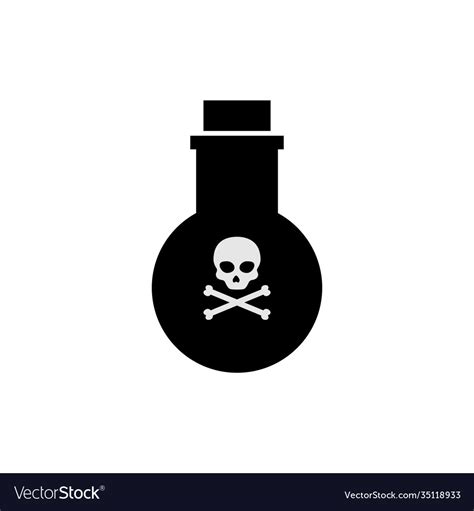 Poison Symbol On Bottle