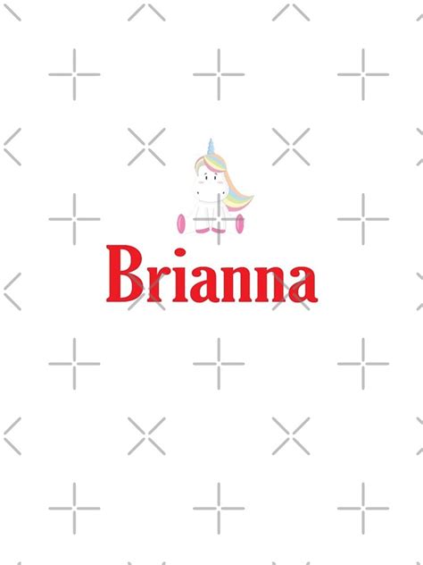 Brianna Cute Unicorn My Name Is Brianna Iphone Case For Sale By