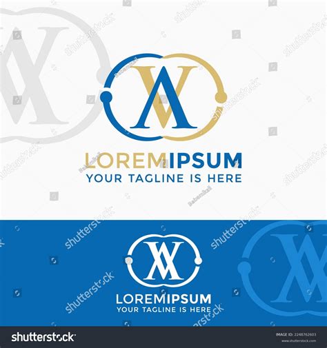 Letter Form Logo Design Consisting Letters Stock Vector (Royalty Free ...