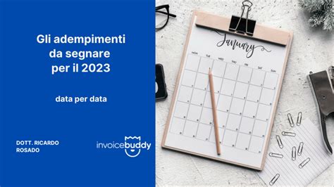 Webinar Gli Adempimenti Da Segnare Per Il Invoice Buddy