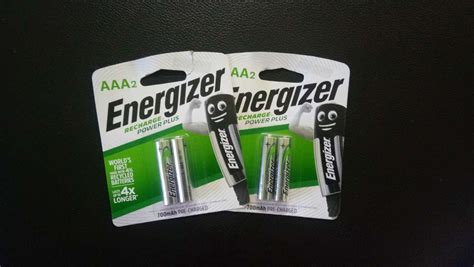 Energizer Rechargeable Battery Aaaaa Power Plus 2000mah700mah 2pcs