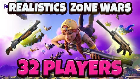 Realistics Zone Wars 32 Players Solo 1250 8092 2085 By